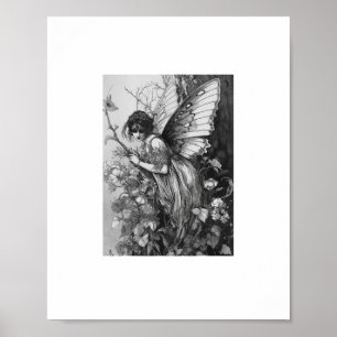 Póster Grunge de hadas Goblincore Cottagecore Fairycore C