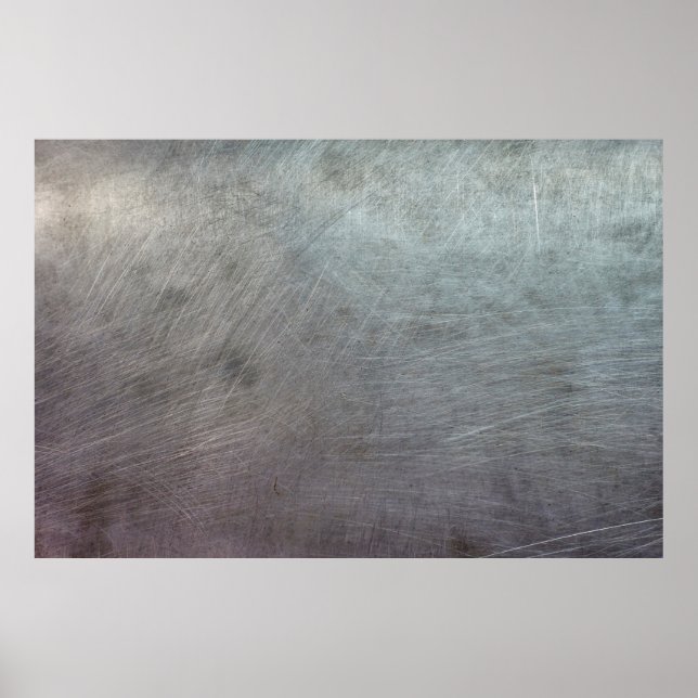 Póster Grunge de textura de fondo metalizado (Frente)