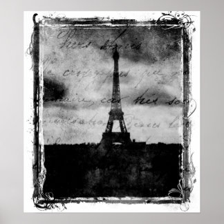 Póster Grunge Edge Poster de París