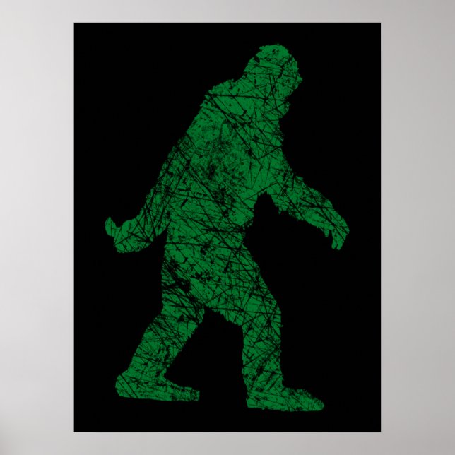 Póster Grunge Squatchin Bigfoot Style (Frente)