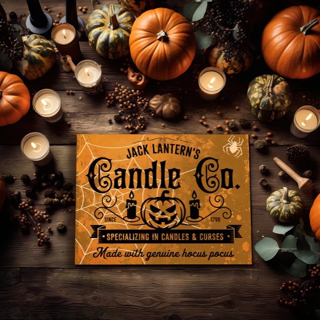 Póster Grunge Vintage Jack Lantern de Candle Co (Subido por el creador)