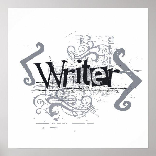Póster Grunge Writer (Frente)