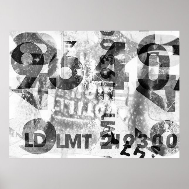 Póster grungeabstracto, envejecido, alternativo, antiguo, (Frente)