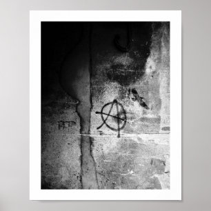 Póster Grungy City Wall Anarchy