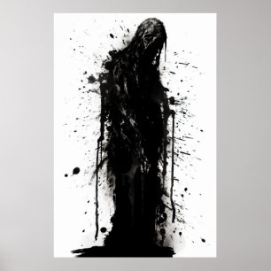 Póster Grungy Grim Reaper