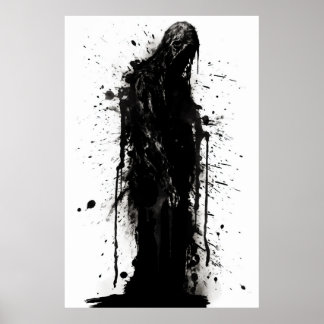 Póster Grungy Grim Reaper