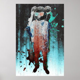 Póster Grungy Koala