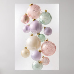 Póster Grupo de Adornos en Cascada Pastel Soñado
