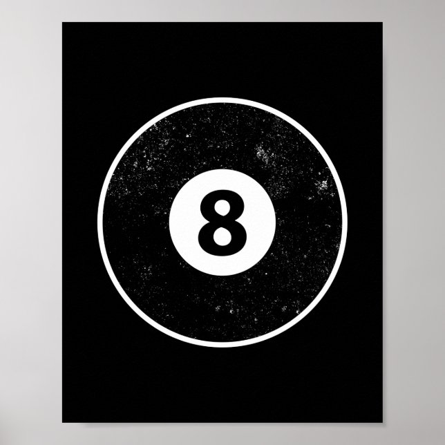 Póster Grupo de billares Magic Eight Ball (Frente)