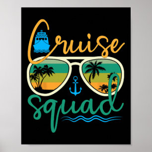 Póster Grupo de Crucero 2025 Vacaciones Familiares Playa