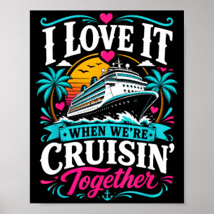 Póster Grupo de crucero 2026 amigos familia parejas coinc
