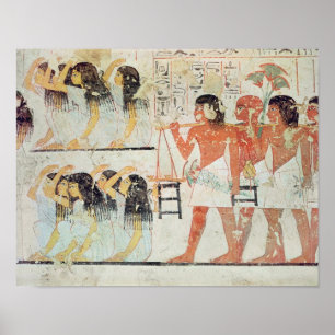 Póster Grupo de deudos en el cortejo fúnebre