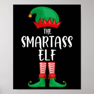 Póster Grupo de familia de Fiesta de Navidades Elf inteli