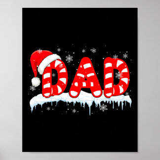 Póster Grupo de la familia Candy Cane Santa Costume