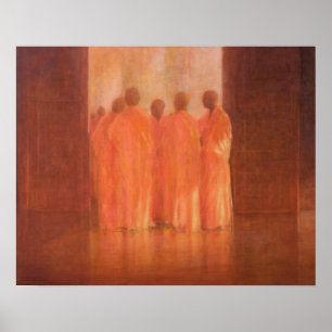 Póster Grupo de monjes Vietnam