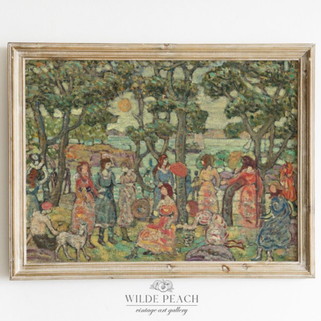 Póster Grupo de mujeres en un parque Pintura de época (Subido por el creador)