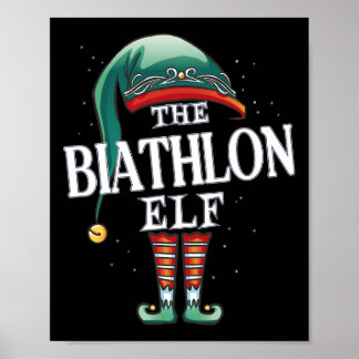 Póster Grupo de Navidades del Elf de Biatlón Fiesta de Na