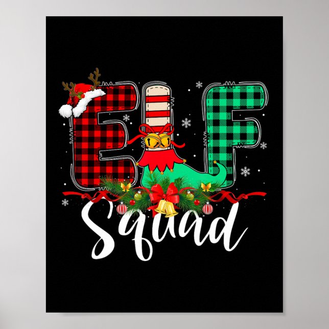 Póster Grupo de Navidades Elf Squad que coincide con Sant (Frente)