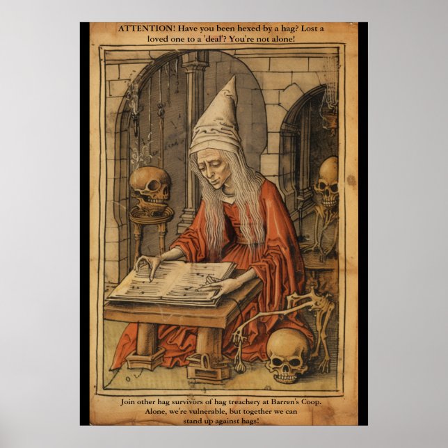 Póster Grupo de soporte anti-Hag - FanArt BG3 (Frente)