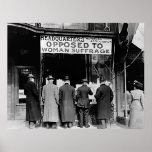 Póster Grupo de Sufrimiento Antimujer, 1911