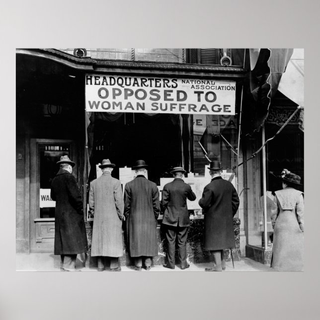 Póster Grupo de Sufrimiento Antimujer, 1911 (Frente)