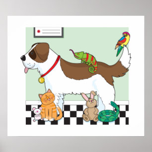 Póster Grupo del mascota