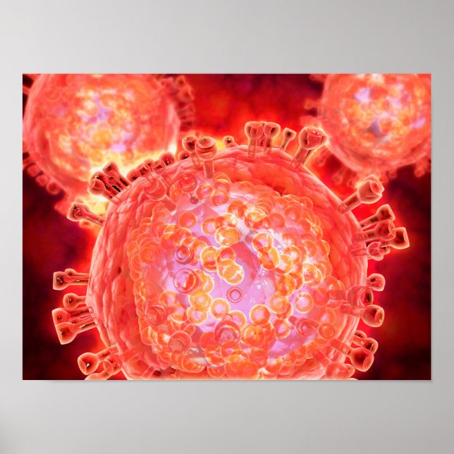 Póster Grupo del virus del VIH 1 (Frente)