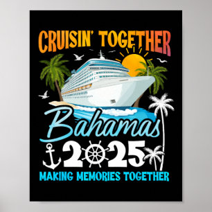 Póster Grupo Escuadrón de Cruise Familiar 2025 de Bahamas