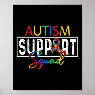 Póster Grupo F de Apoyo al Autismo de Concienciación Escu