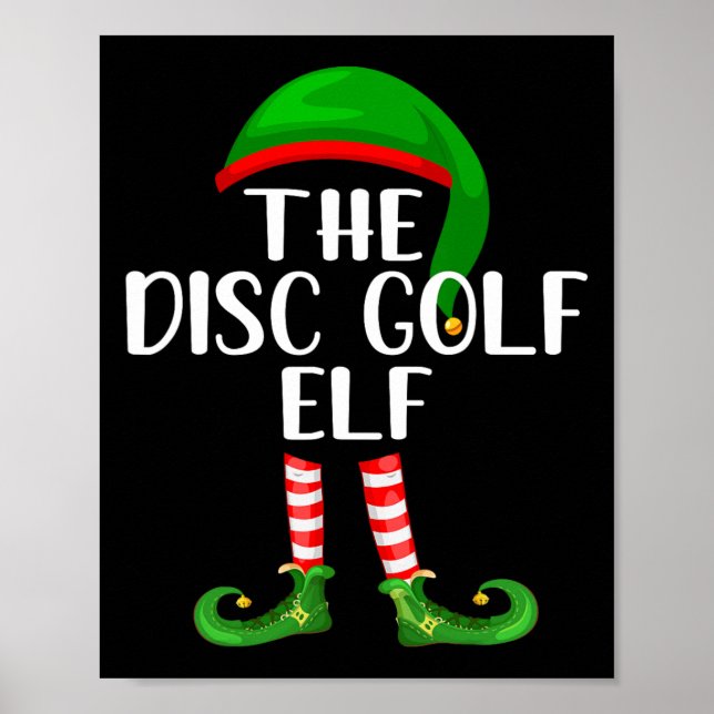 Póster Grupo Familiar a Juego El Elfo de Disc Golf Navida (Frente)