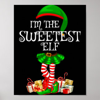 Póster Grupo Familiar a Juego El Elfo Más Dulce Navidad