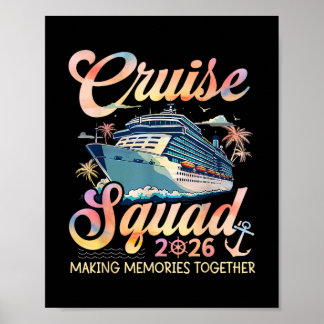 Póster Grupo familiar Cruise Squad 2026 Vacaciones de ver