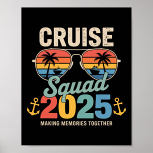 Póster Grupo familiar de Cruise Squad 2025 Vacaciones de 