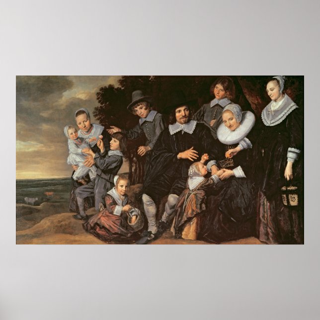 Póster Grupo familiar en un paisaje, c.1647-50 (Frente)