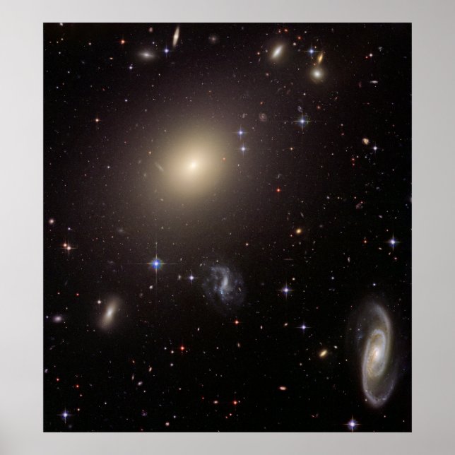 Póster Grupo Galaxy Abell S0740, (Frente)