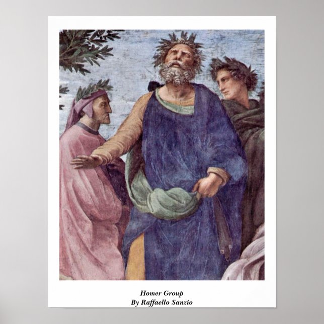Póster Grupo Homer De Raffaello Sanzio (Frente)