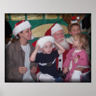 Póster grupo santa con mamá