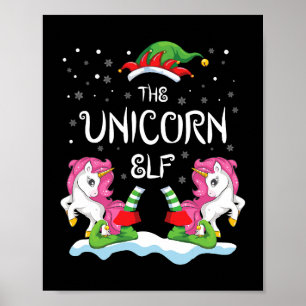 Póster Grupo Unicorn Elf que coincide con Navidades famil