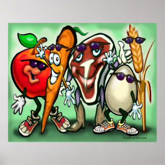 Póster Grupos de alimentos