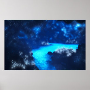 Póster Gruta de la luz de las estrellas