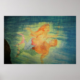 Póster Gruta de sirena amor 