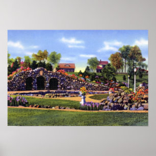 Póster Gruta del parque de Anderson Indiana Shadyside