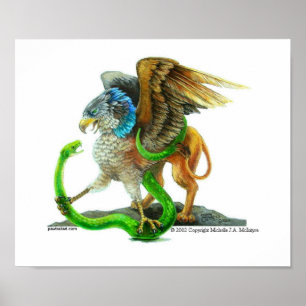Póster Gryphon y la serpiente