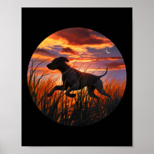 Póster Gsp Alemán de corto alcance puntero Gsp Perros De 