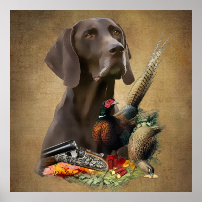 Póster GSP de punteros de corto alcance alemán (Frente)