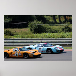 Póster GT40 MK1 Le Mans Classic