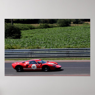 Póster GT40 MK1 Le Mans Classic