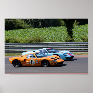 Póster GT40 MK1 Le Mans Classic