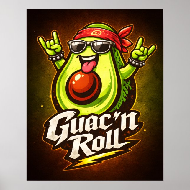 Póster Guac 'n Roll - Guac Pack - Foodie Fiends (Frente)