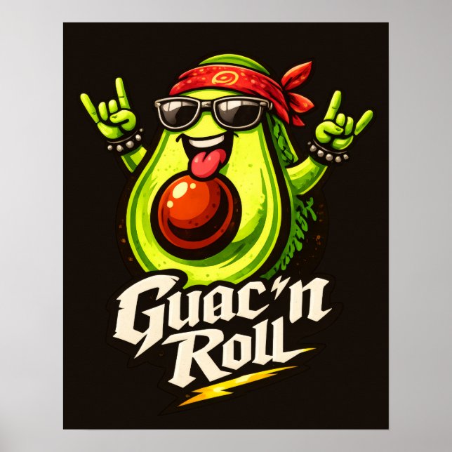 Póster Guac 'n Roll - Guac Pack - Foodie Fiends (Frente)